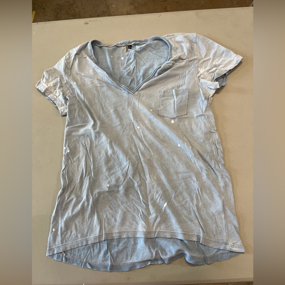 Heathered Gray Short Sleeve Tee Casual Style